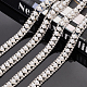 Double Rows Alloy Rhinestone Cup Chain(FIND-NB0002-71)-4