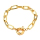 Bracelets de chaîne de trombone en laiton(BJEW-JB05630)-1