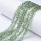 Chapelets de perles en verre transparent électrolytique(EGLA-A034-T4mm-F18)-1