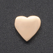 201 Stainless Steel Charms, for Simple Necklaces Making, Stamping Blank Tag, Laser Cut, Heart, Rose Gold, 7.5x8x3mm, Hole: 1.6mm(STAS-R109-JA414-3)