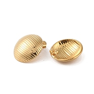 304 Stainless Steel Earrings, Round, Golden, 24.5x24.5mm(EJEW-O004-02G)
