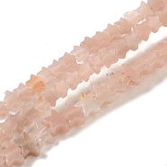 Natural Pink Opal Beads Strands, Star, 4x4.5x2mm, Hole: 0.8mm, about 102pcs/strand, 15.35 inch(39cm)(G-G085-B36-01)