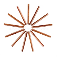 Resin & Walnut Wood Big Pendants, Rectangle/Bar, Mixed Color, 71.5x6x4mm, Hole: 1.2mm, 20pcs/box(RESI-CJ0001-201)