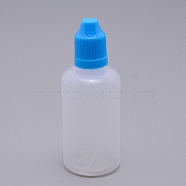 Plastic Bottle, Liqiud Bottle, Column, Deep Sky Blue, 93mm, Bottle: 77.5x34mm, Capacity: 50ml(AJEW-WH0092-21H)