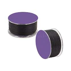 46M Nylon Crystal Thread, with Spool, for Jewelry Making, Black, 0.25mm, about 50.31 Yards(46m)/Roll(WCOR-WH0003-04B)