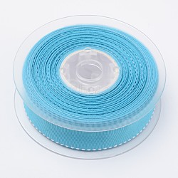 Grosgrain Ribbons for Gift Packings, Dark Turquoise, 1 inch(25mm), 100yards/roll(91.44m/roll)(SRIB-I002-12)