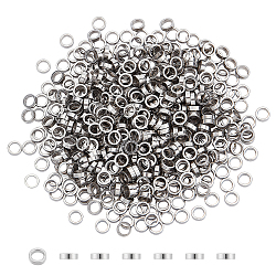 500Pcs 304 Stainless Steel Linking Rings, Round Ring, Stainless Steel Color, 3.5x1mm, Inner Diameter: 2.3mm(STAS-DC0011-30)