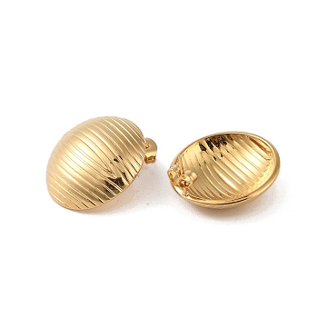 304 Stainless Steel Earrings, Round, Golden, 24.5x24.5mm