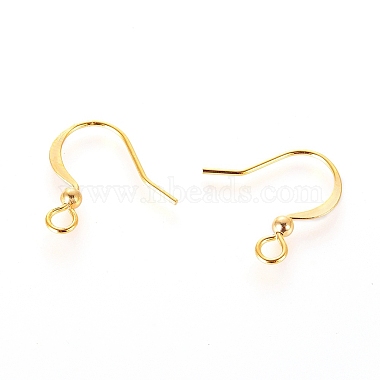 Long-Lasting Plated Brass French Earring Hooks(X-KK-K204-137G-NF)-2