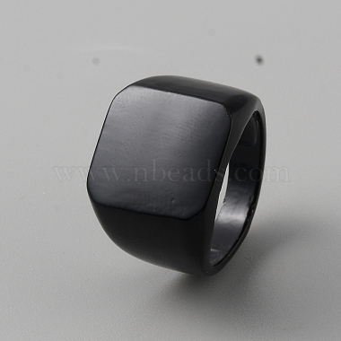 Brass Rectangle Signet Ring for Men(RJEW-WH0011-11A)-1