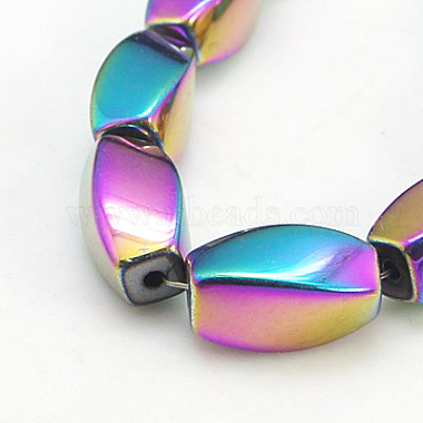 Colorful Twist Non-magnetic Hematite Beads