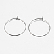 316 Surgical Stainless Steel Hoop Earrings Findings(STAS-I097-050C)-2