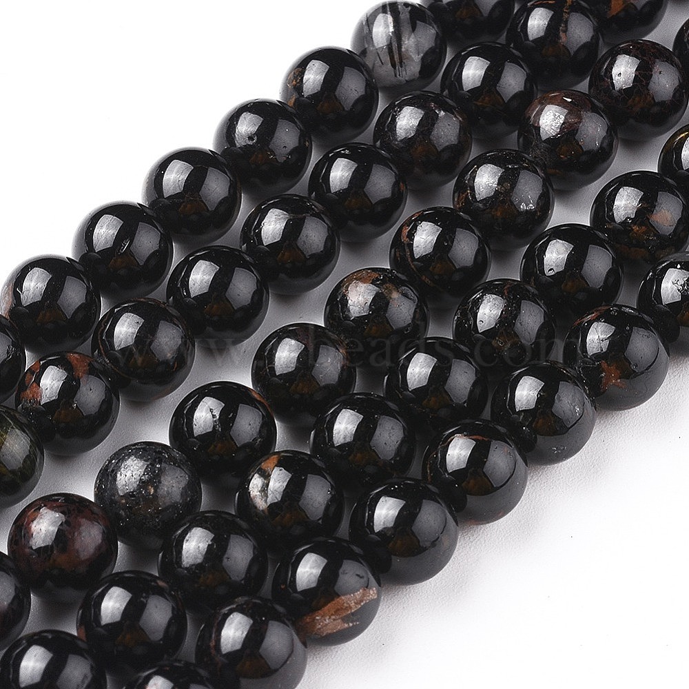 Natural Gemstone Rhodonite Stone Loose Beads 8 mm for jewelry making Strand 15.3" 