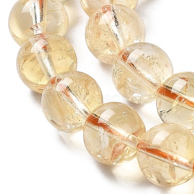 Chapelets de perles de citrine naturelle(G-G212-8mm-29)-8