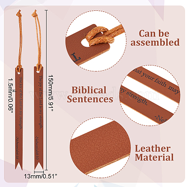 Imitation Leather Bible Quote Bookmarks(AJEW-WH0299-99)-2
