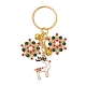 Alloy Enamel with Cubic Zirconia Keychain(KEYC-JKC00863)-1