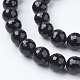 Brins de perles d'onyx noir naturel(X-G-E145-10mm-3B)-3