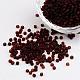 8/0 Frosted Round Glass Seed Beads(X-SEED-A008-3mm-M13)-1