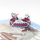 Polyester Braided Rhombus Pattern Cord Bracelet(FIND-PW0013-004A-21)-1