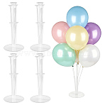 Plastic Balloon Clips Holders, for Baby Shower DIY Wedding Decorations Birthday Party Supplies, Clear, 168x9mm, 4 Sets(DIY-WR0005-65A)