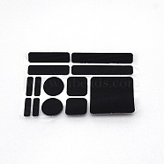 PEVA Adhesive Non-Slip Stickers, Rectangle & Square & Round, Black, 87x142x1mm(AJEW-WH0240-36B)