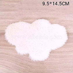 Fluffy Miniature Carpets, for Dollhouse Bedroom Decoration, Cloud Pattern, 95x145mm(MIMO-PW0001-005C)