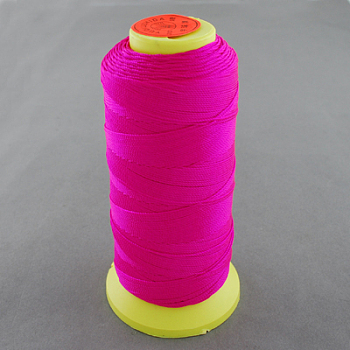 Nylon Sewing Thread, Medium Violet Red, 0.8mm, about 300m/roll