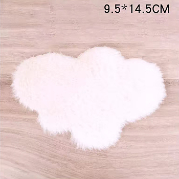Fluffy Miniature Carpets, for Dollhouse Bedroom Decoration, Cloud Pattern, 95x145mm