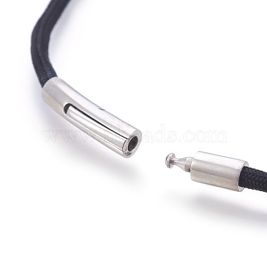 Nylonband Halskette Herstellung(MAK-E665-15-3mm)-3