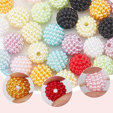 100Pcs 10 Colors Resin Imitation Pearl Beads(RESI-SC0003-10)-3