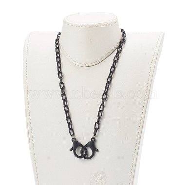 Personalized Opaque Acrylic Cable Chain Necklaces(NJEW-JN03432-12)-4
