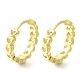 Brass Clear Cubic Zirconia Hoop Earrings(EJEW-M047-18G)-4