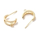 Golden Brass Stud Earring Findings(KK-P253-01D-G)-2