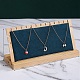 Wood with Velvet Necklace Display Stand Jewelry Pendant Holder Accessory(PW-WG92612-04)-1