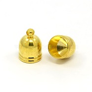 Brass Cord Ends, End Caps, Golden, 13.5x10mm, Hole: 1.8mm, Inner Diameter: 9mm(EC569-2G)