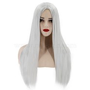 28 inch(70cm) Long Straight Synthetic Wigs,  for Anime Cosplay Costume/Daily Party, White(OHAR-I015-28D)
