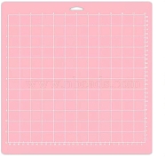 Square PVC Cutting Mat, Cutting Board, for Craft Art, Pink, 35.6x33cm(WG73464-04)