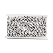 Polyester Wavy Lace Trim, for Curtain, Home Textile Decor, Black, 3/8 inch(10mm)(OCOR-K007-06A)