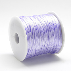 Nylon Thread, Rattail Satin Cord, Plum, about 1mm, about 76.55 yards(70m)/roll(NWIR-Q010A-672)
