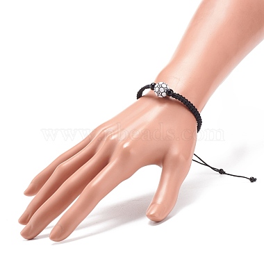 Armband aus geflochtenen Acrylperlen(BJEW-JB08552-04)-2