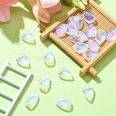 Electroplated Transparent Glass Pendants(GLAA-YW0003-13)-5