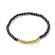 Pray & Love Acrylic Beads Stretch Bracelet Set for Gift(BJEW-JB06679)-7