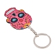 Plastic Pendant Keychain(SKUL-PW0002-060E)-3