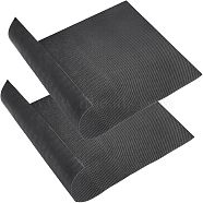 SUPERFINDINGS 2 Sheet Rubber Fabric Anti-slip Protective Tape, for Sole Accessories, Black, 27x38x0.15cm(DIY-FH0003-40)