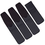 Gorgecraft 4Pcs Portable Imitation Leather Razor Holder Cases, Shaving Accessories, Rectangle, Black, 175x54x8mm(AJEW-GF0005-25)