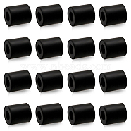 Multi Purpose Rubber Spacer, Bushing Anti Vibration Spacer for Home and Car Accessories, Column, Black, 24x25mm, Hole: 12mm(FIND-WH0137-74A)