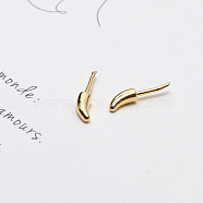 Brass Head Pins, for Ghost Witch Baroque Pearl Making, Cat Tail, Golden, 6x3mm(BAPE-PW0001-03B-G)