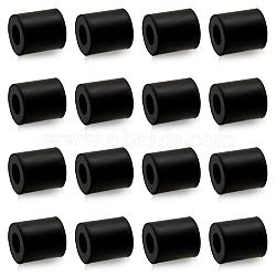 Multi Purpose Rubber Spacer, Bushing Anti Vibration Spacer for Home and Car Accessories, Column, Black, 24x25mm, Hole: 12mm(FIND-WH0137-74A)