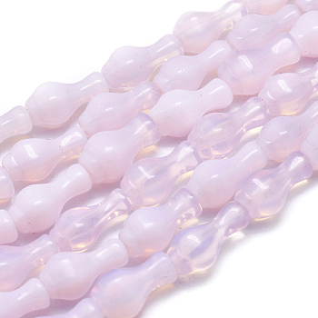 Opalite Beads Strands, Vase, 17.5~18.5x9.5mm, Hole: 1mm, about 20pcs/Strand, 13.78 inch(35cm)