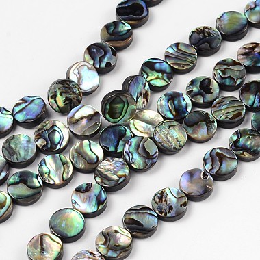 Brins de perles en coquille d'ormeau naturel / coquille de paua(SSHEL-G003-5-10x3mm)-1